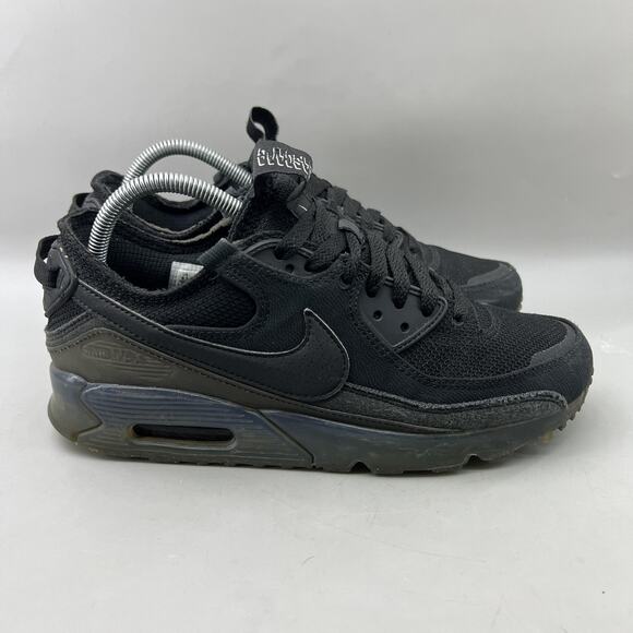 Nike Air Max Terrascape 90 Running Shoes Men Size 8.5 Black Comfort Low Sneakers - Picture 1 of 9